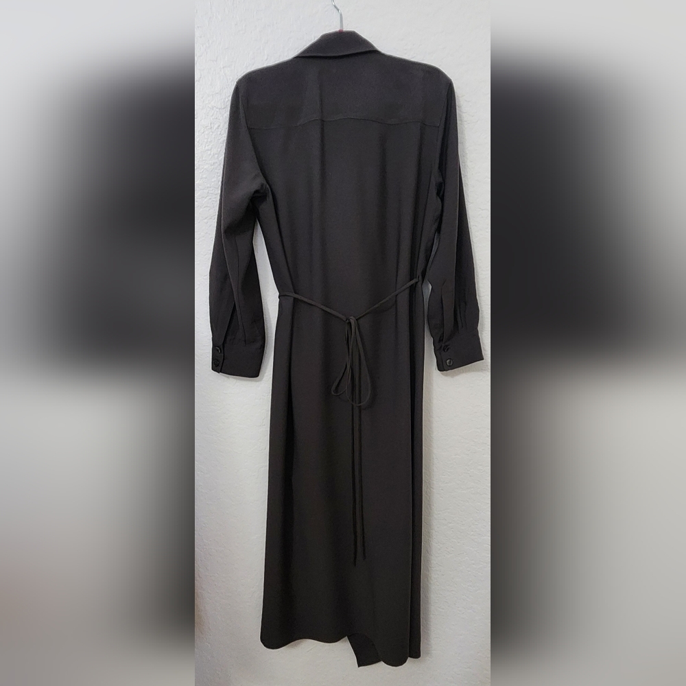 Zara Women's NWT Long Dark Shirt Dress. Size S - Picture 10 of 16